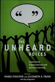 Cover of: The unheard voices | Randy Stoecker