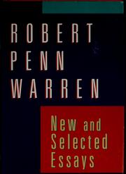 Cover of: New and selected essays by Robert Penn Warren