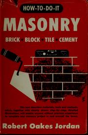 Cover of: Masonry: brick, block, tile, cement.