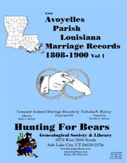 Cover of: Avoyelles Parish Louisiana Marriage Index Vol 2 1808-1900 | 