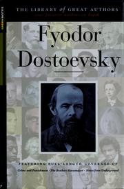 Cover of: Fyodor Dostoevsky by Stanley P. Baldwin