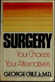 Cover of: Surgery by George Crile Jr., George Crile Jr.