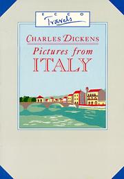 Cover of: Pictures from Italy by Charles Dickens ; illustrations by Marcus Stone & F.O.C. Darley.