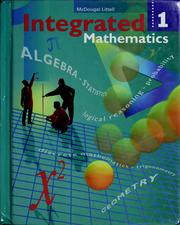 Cover of: Integrated mathematics by Rheta Norma Pollock Rubenstein, Houghton Mifflin, Rheta Norma Pollock Rubenstein