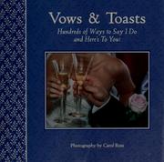 Cover of: Vows and Toasts by Rita Cook