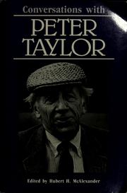 Cover of: Conversations with Peter Taylor