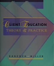 Cover of: Client education by Dorothy E. Babcock
