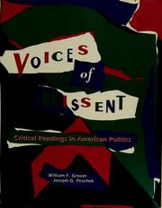 Cover of: Voices of dissent: critical readings in American politics