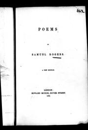 Cover of: Poems