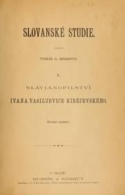 Cover of: Slavjanofilství Ivana Vasil'jeviče Kirějevského