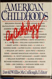 Cover of: American childhoods