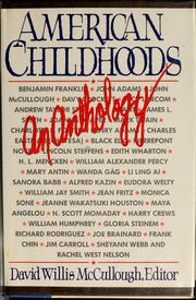 Cover of: American childhoods by David W. McCullough