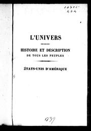 Cover of: États-Unis d'Amérique by Roux de Rochelle