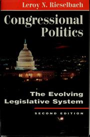 Cover of: Congressional politics by Leroy N. Rieselbach