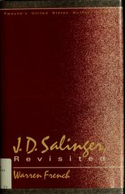 Cover of: J.D. Salinger, revisited