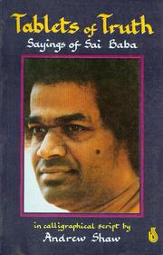Cover of: SATHYA SAI SPEAKS, vol. I, 1953-60: Sathya Sai Speaks