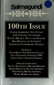 Cover of: Salmagundi: 100th issue