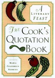 Cover of: The Cook's Alphabet of Quotations