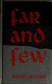 Cover of: Far and few: rhymes of the never was and always is.