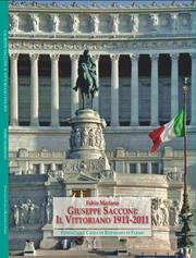 Cover of: Giuseppe Sacconi: Il Vittoriano 1911-2011 by 