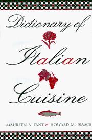 Cover of: Dictionary of Italian Cuisine