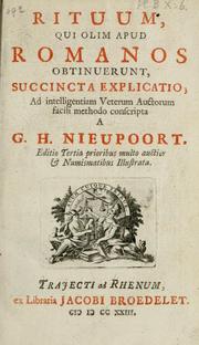 Cover of: Rituum, qui olim apud Romanos obtinuerunt succincta explicatio