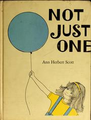 Cover of: Not just one. by Ann Herbert Scott