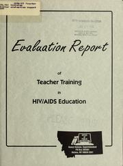 Cover of: 1996-97 Teacher training evaluation report by HIV/STD Education Program (Mont.)