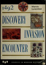 Cover of: 1492--discovery, invasion, encounter by Marvin Lunenfeld