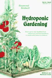 Cover of: Hydroponic gardening by Raymond Bridwell