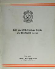 Cover of: 19th and 20th century prints and illustrated books