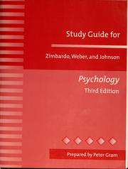 Cover of: Study guide for Zimbardo, Weber, and Johnson Psychology by Peter C. Gram