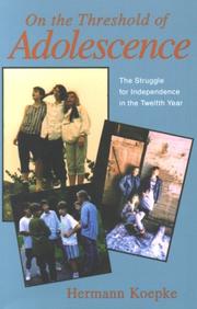 Cover of: On the Threshold of Adolescence