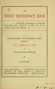 Cover of: The whist reference book