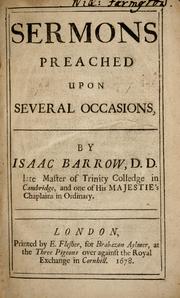 Cover of: Sermons preached upon several occasions