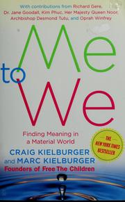 Cover of: Me to We by Craig Kielburger, Marc Kielburger