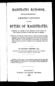 Cover of: Magistrate's hand-book
