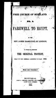 Cover of: Farewell to Egypt