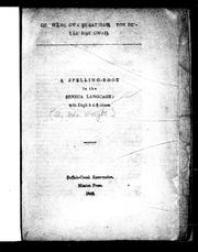 Cover of: A spelling-book in the Seneca language: with English definitions
