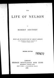 Cover of: The life of Nelson