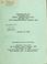 Cover of: Implementation plan to dissolve the Worker's Compensation Division and create the State Compensation Mutual Insurance Fund