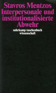 Cover of: Interpersonale und institutionalisierte Abwehr