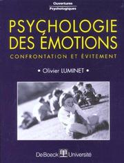 Cover of: Psychologie des émotions by Olivier Luminet