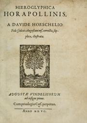 Cover of: Orus Apollo Niliacus De hieroglyphicis notis by Horapollo