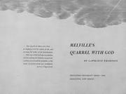 Cover of: Melville's Quarrel with God