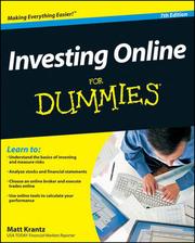 Cover of: Investing Online for Dummies