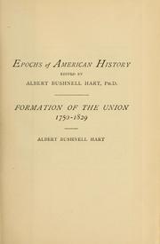 Cover of: Formation of the Union, 1750-1829