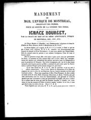 Mandement De Mgr L Eveque De Montreal Ordonnant Des Prieres Pour Le Succes De La Guerre Des Indes 1857 Edition Open Library