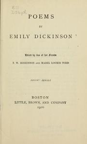 Cover of: Poems by Emily Dickinson by Emily Dickinson