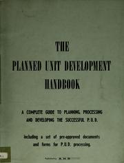 Cover of: The planned unit development handbook by C. D. Gardner